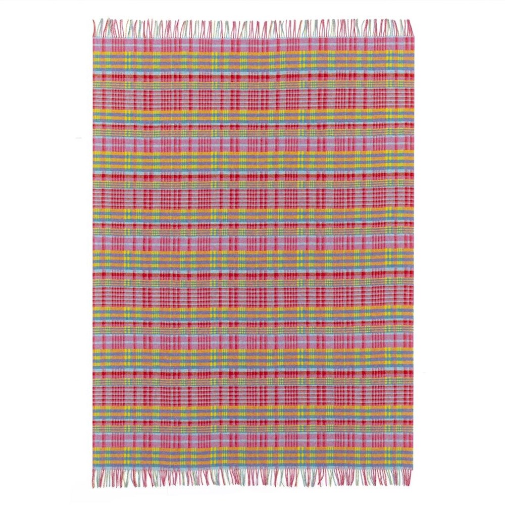 Widdale Check Throw by Designers Guild in Brick Red